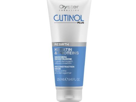 Plaukų kaukė su keratinu ir proteinais Oyster Cutinol Plus Rebirth Reconstruction Mask, skirta silpniems, trapiems ir pažeistiems plaukams, 250 ml Online now