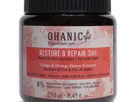 Atkuriamoji kaukė plaukams Ohanic Repair Mask 3 in 1, 250 ml OHAN18 Hot on Sale