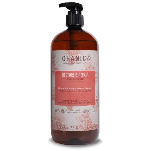 Atkuriamasis šampūnas plaukams Ohanic Total Repair Shampoo, 1000 ml OHAN01 For Cheap