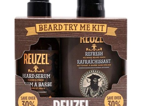 Reuzel Beard Try Me Kit: Barzdos Prausiklis 100ml + Barzdos Serumas 50g For Discount