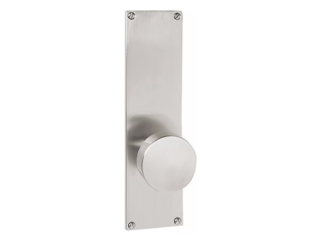 Emtek 8213.CCUS15.MRKWH Select Privacy , Sideplate Locksets Modern Non-Keyed 9   , Conical Stem , White Marble Knob Online Hot Sale